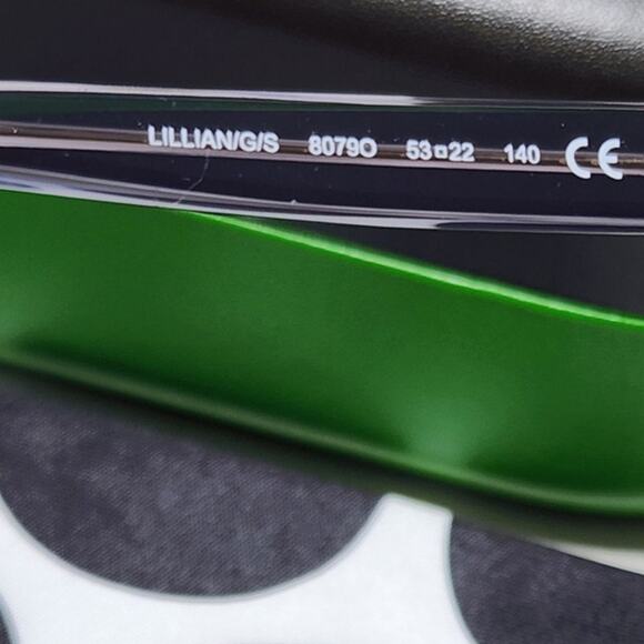 Kate Spade New York Lillian Sunglasses Butterfly Black Grey Gradient - Picture 8 of 13